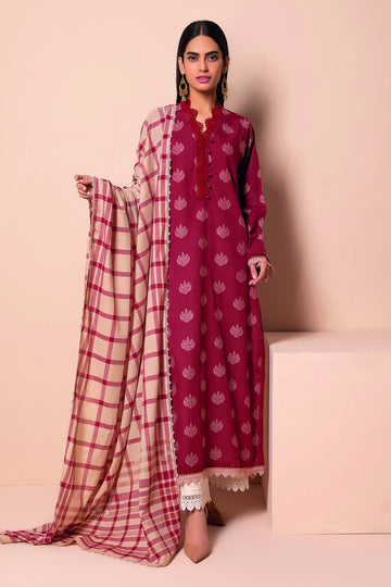 Lj21402 Red Khaadi Online Spring Summer 2022